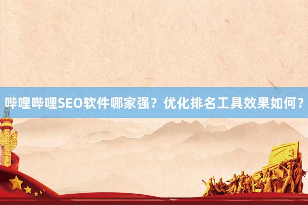 哔哩哔哩SEO软件哪家强？优化排名工具效果如何？