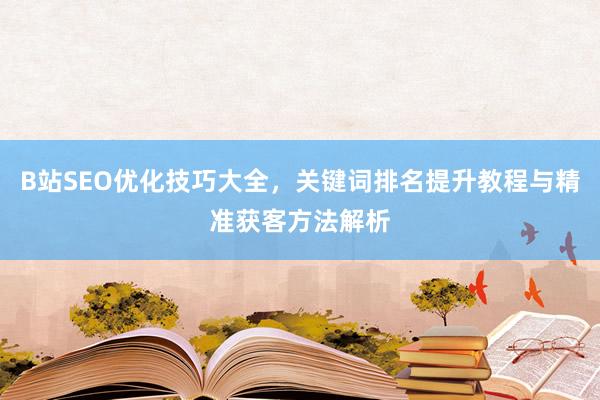 B站SEO优化技巧大全，关键词排名提升教程与精准获客方法解析