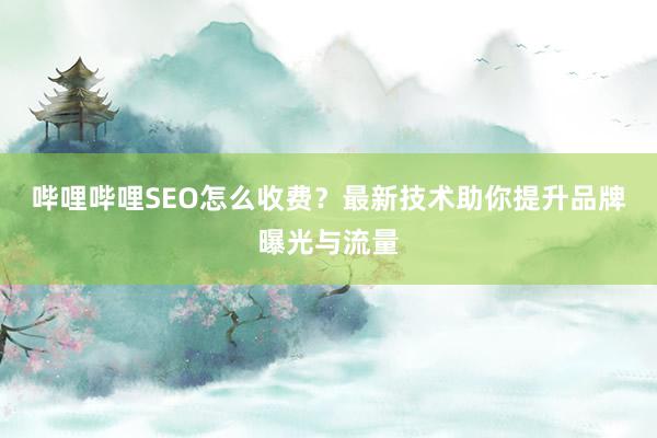 哔哩哔哩SEO怎么收费？最新技术助你提升品牌曝光与流量